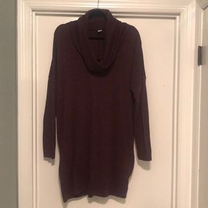 Maroon sweater dress/tunic
